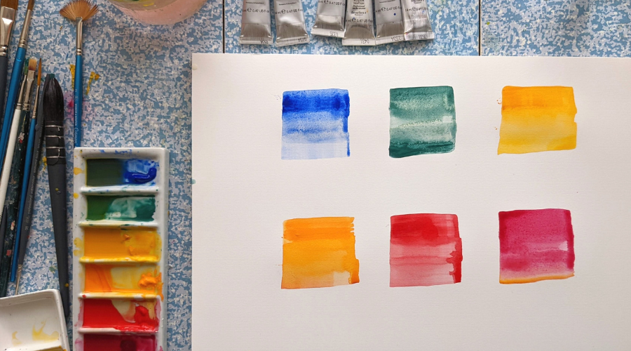 Inspiring colour stories from the Professional Watercolour range ...