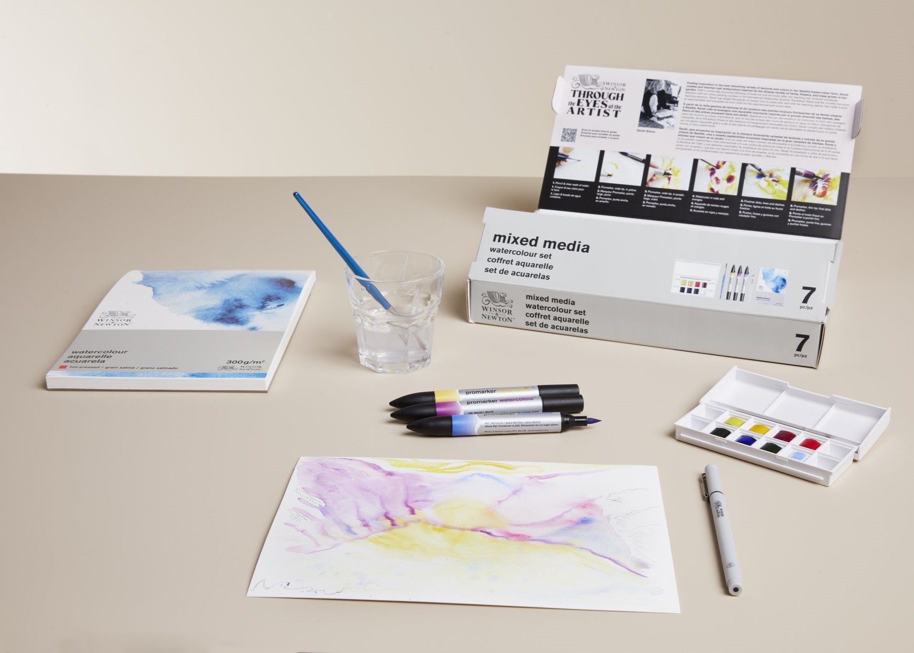 winsor newton mixed media watercolour set