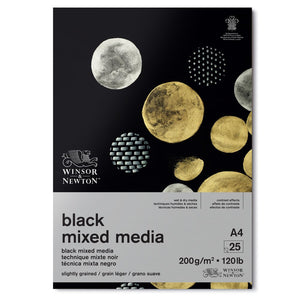 Black Mixed Media Paper - 200gsm/120lb
