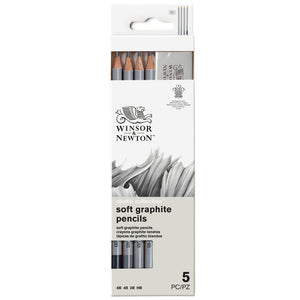 Studio Collection Graphite Pencil Soft x5 With Eraser Blister Set