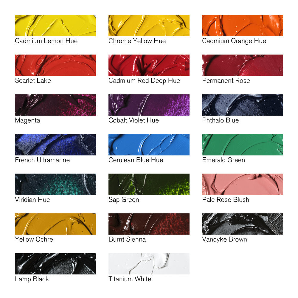 Sexton Color Winton Oil Colour Set 20x12ml – Winsor & Newton UK