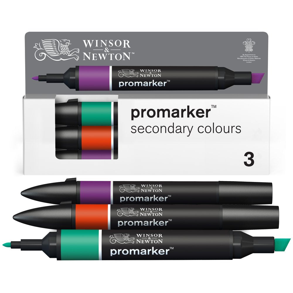 Promarker 3 Secondary Colours Set – Winsor & Newton