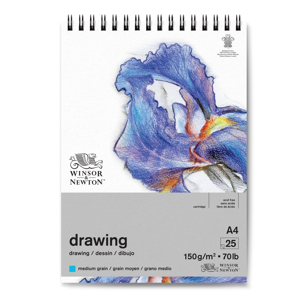Expanded Drawing Paper Drawing & Sketching Paper - Spiral-Bound - 150gsm/70lb – Winsor & Newton